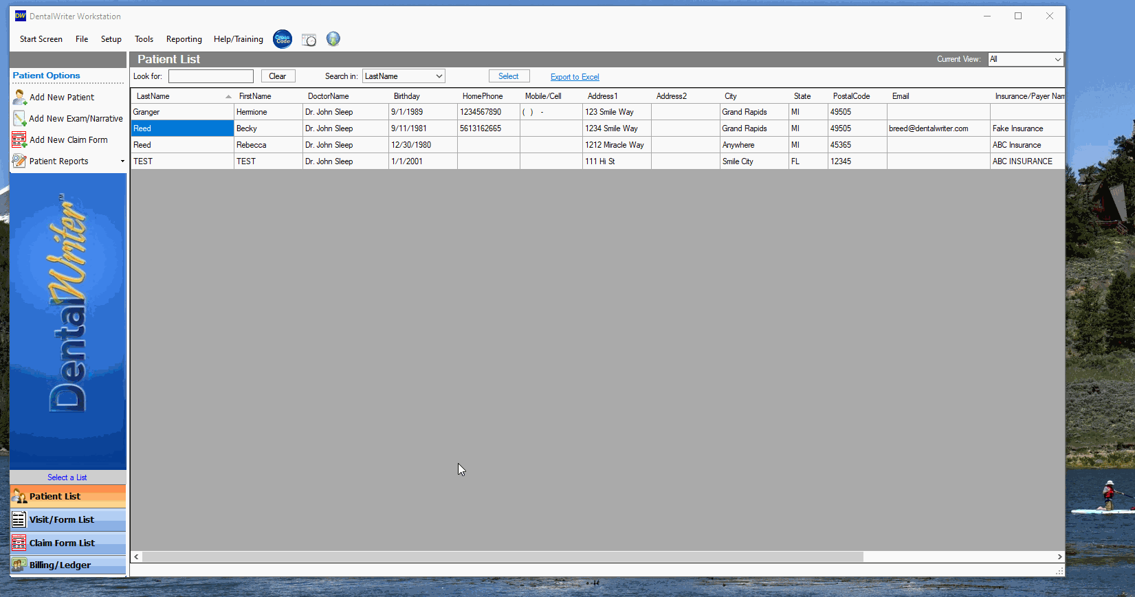 change default font narrative reports