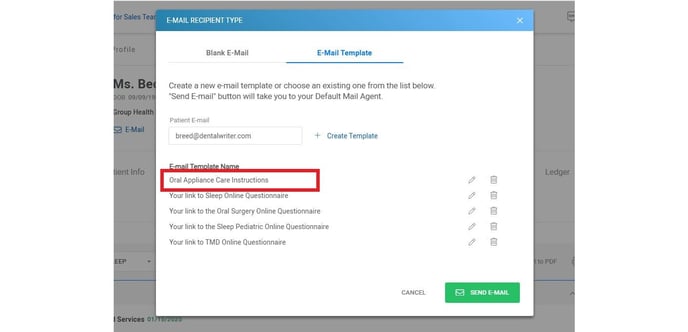 saved email template-1