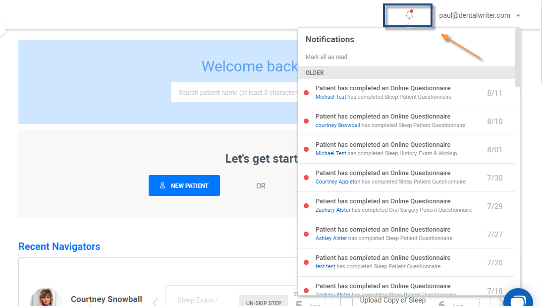 Utilizing the Dashboard in DentalWriter Plus