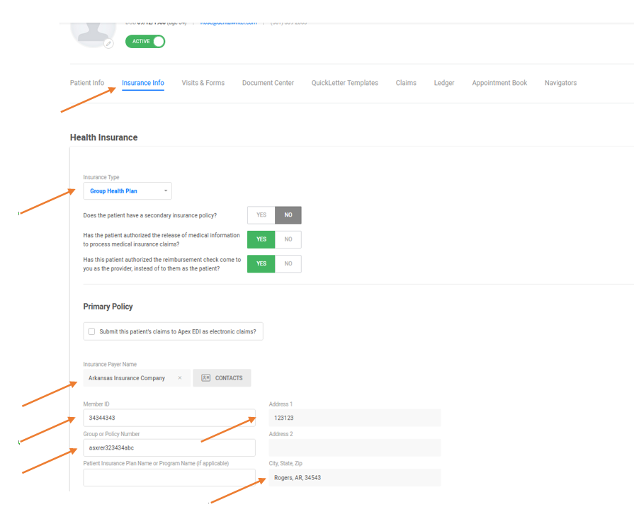 Why didn't the medical claim populate without CPT, ICD (diagnosis) codes, or insurance information?